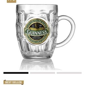 New Guiness Ireland dimpled tankard mug.  St Patrick’s day. Gift.